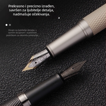 Metalno pero za učenike - Aisi, vrh od nehrđajućeg čelika, rotirajući sustav dotoka tinte, model 140