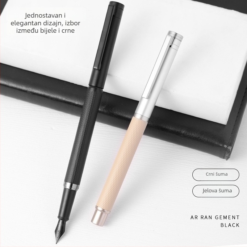 Metalno pero za učenike - Aisi, vrh od nehrđajućeg čelika, rotirajući sustav dotoka tinte, model 140