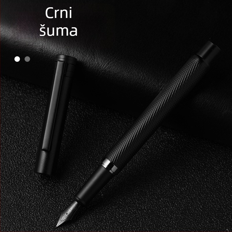 Metalno pero za učenike - Aisi, vrh od nehrđajućeg čelika, rotirajući sustav dotoka tinte, model 140