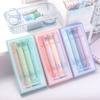 7390 set kemijskih pisalj s nagibnim vrhom, plastično kućište, pakiranje u setu, nema dvostruke završetke