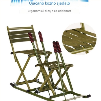 Sklopiva sanjka za odrasle i djecu — ledena sanjka za zimske sportove, premium kvalitete