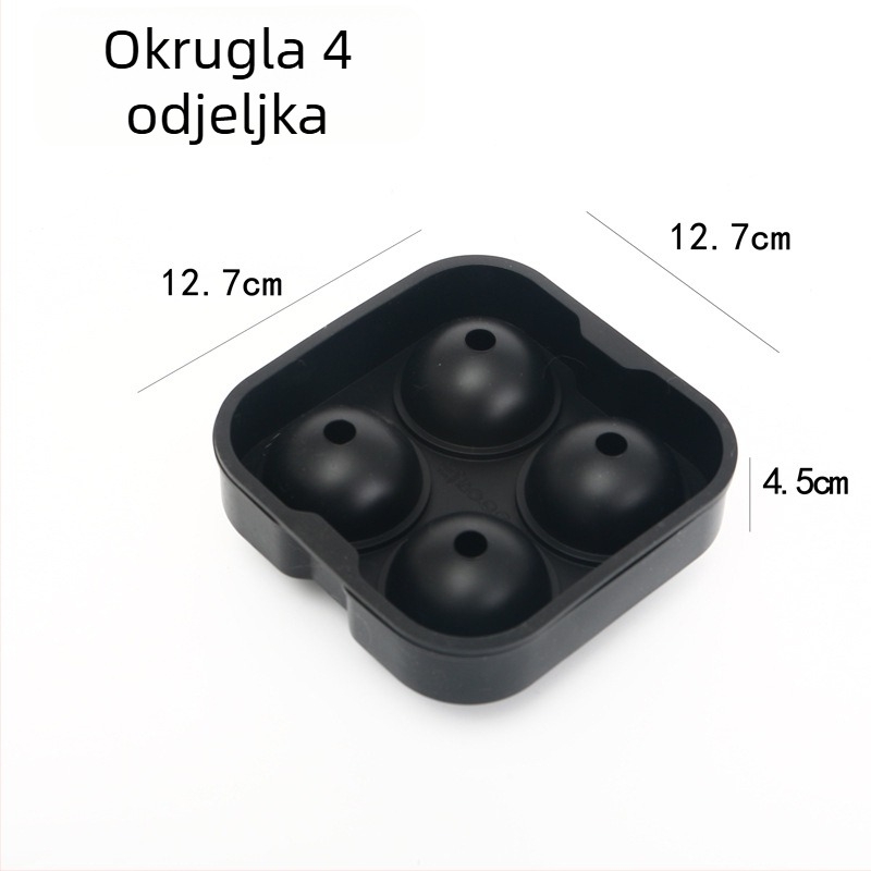 Kalup za led s 15 otvora za whiskey i koktele — četvrtaste ledene kocke, plastika, moderan minimalistički stil, 0,1 kg