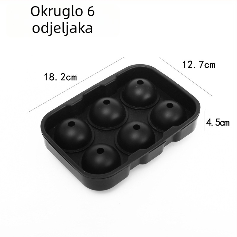 Kalup za led s 15 otvora za whiskey i koktele — četvrtaste ledene kocke, plastika, moderan minimalistički stil, 0,1 kg