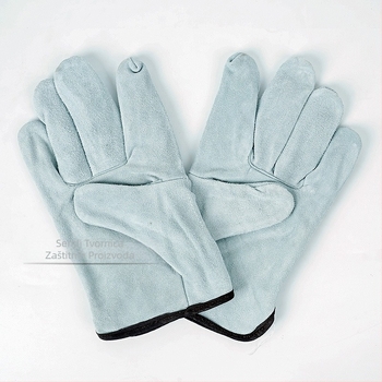 Rukavice za zavarivanje od cijele kože, dvostruki velur, duljina 25,5 cm, za zavarivanje i manipuliranje, Sundy