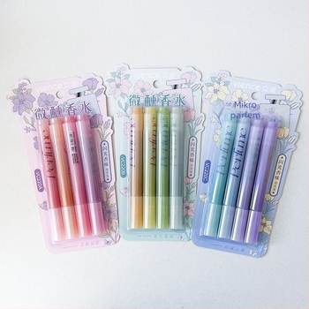 Marker VC-220, nagnuti vrh, jednostranični, neizbrisivi, 4 komada po kartici