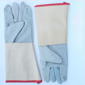 Kožne rukavice za zavarivanje s produženim manžetama, visoko temperaturna izolacija, otporne na habanje, protiv opeklina i prljavštine
