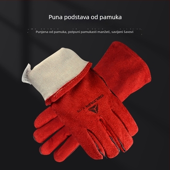 Toplinski izolirane rukavice za zavarivanje – koža goveda (Brand: Deltaplus/Delta; Model: 205515-10 CA515R; Materijal: koža goveda)