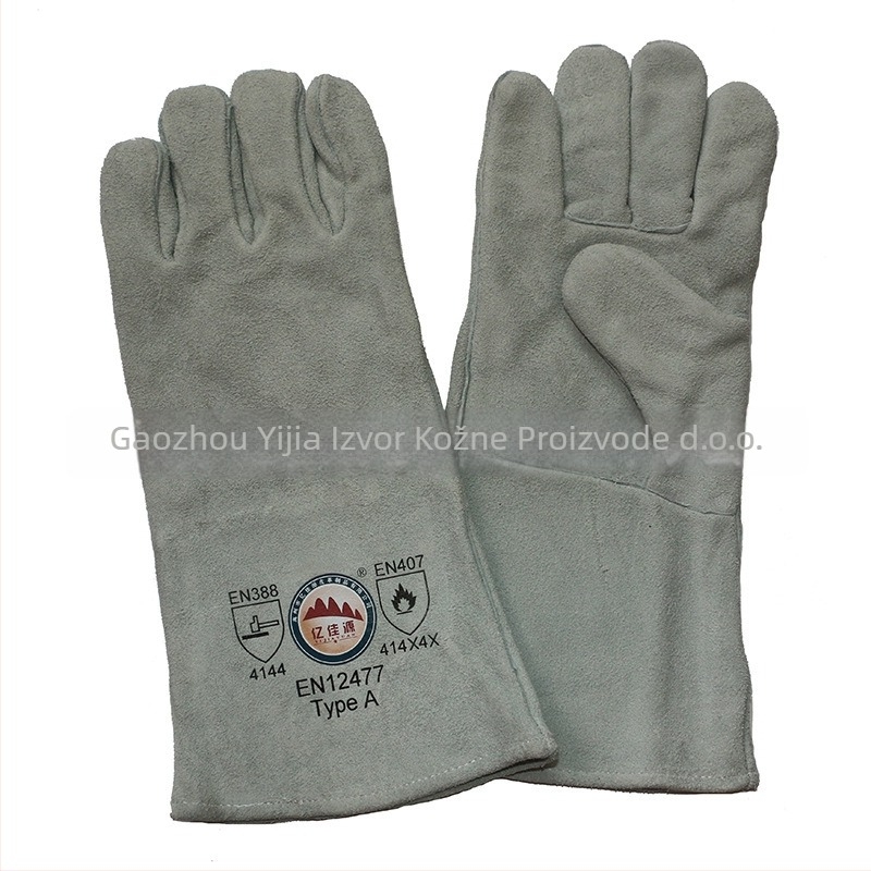 Zavarivačke rukavice od goveđe kože | protiv rezanja, visoka otpornost na temperaturu, za zavarivanje (Materijal: goveđa koža; Primjena: protiv rezanja, visoka temperatura, zavarivanje)