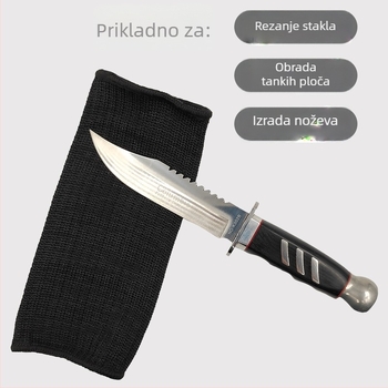 Zaštitni rukav protiv posjekotina s čeličnim vlaknima, visokoučinkoviti poliester, ojačani metalnim vlaknima, razina 5 (A8), vanjska zaštita zapešća za rad