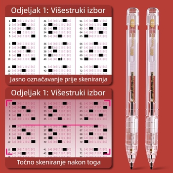 True Color 2B mehanička olovka za listove odgovora – set za ispit