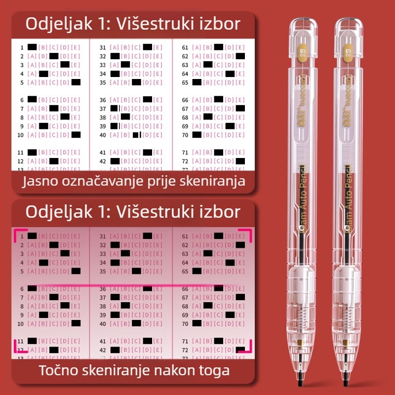 True Color 2B mehanička olovka za listove odgovora – set za ispit