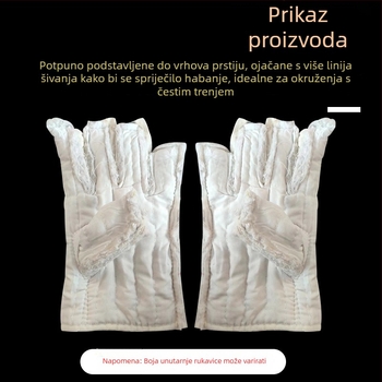 Pamukaste rukavice za zaštitu ruku s peter prstiju, debela izolacija, otporne na visoke temperature
