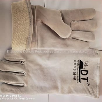 Rukavice za zavarivanje od ovčje kože, dvostruki sloj, za električno zavarivanje i metalnu obradu