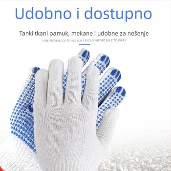 PVC rukavice otporne na rezanje, višekratne, serija 7100D, težina 600 g