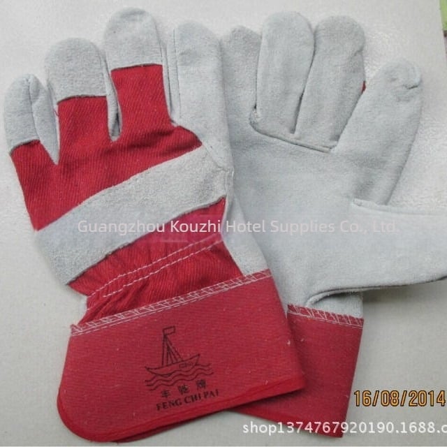 Kožne rukavice za zavarivanje Fengchi – prava koža, zaštita pri zavarivanju, 120 pari u kutiji