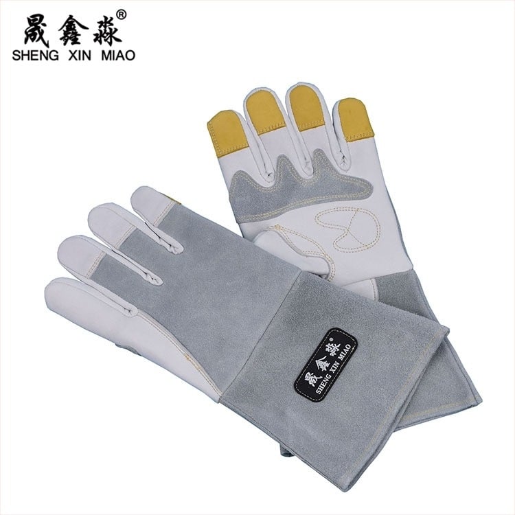 Rukavice za zavarivanje od kože gornjeg sloja | Shengxinmiao | 240 g | za zavarivanje, građevinarstvo, mehaničku obradu, rukovanje i čišćenje, naftno polje i održavanje vozila | porijeklo Šandong