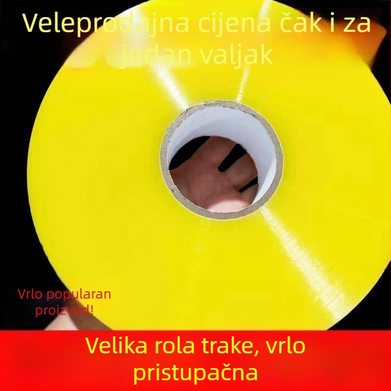Prozirna BOPP pakirna traka, debela ljepljiva traka za zatvaranje, veliki kotur