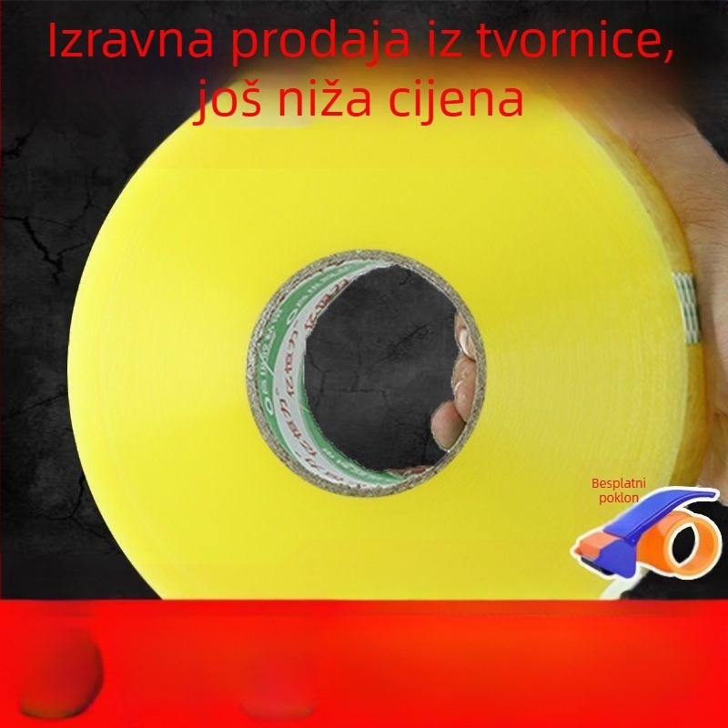 Prozirna BOPP pakirna traka, debela ljepljiva traka za zatvaranje, veliki kotur