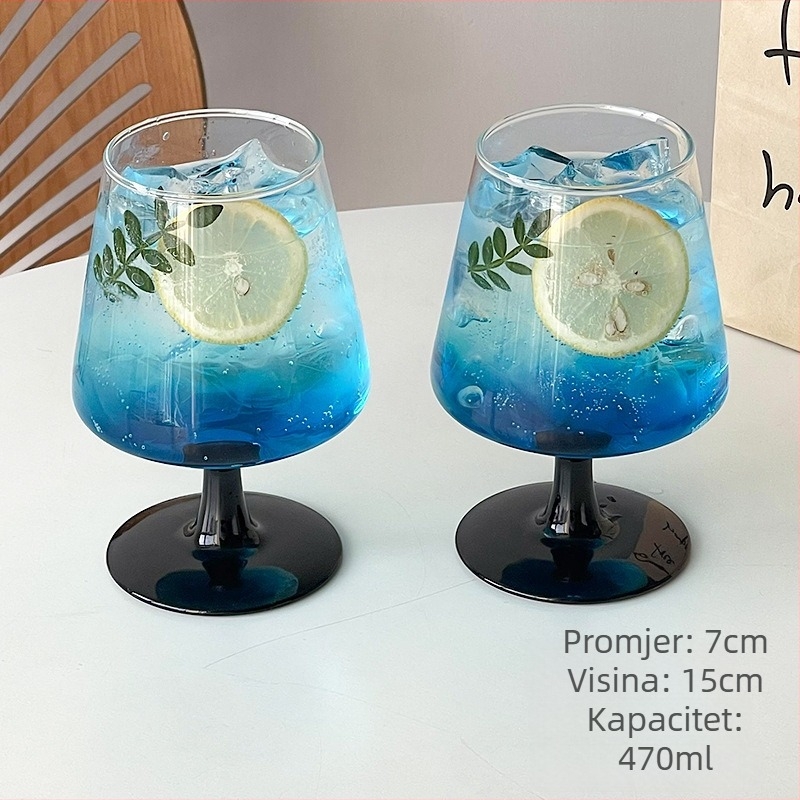 Koktelska čaša od borosilikatnog stakla, novi kineski stil, zapremina 1–100 ml, pakiranje papirnata kutija