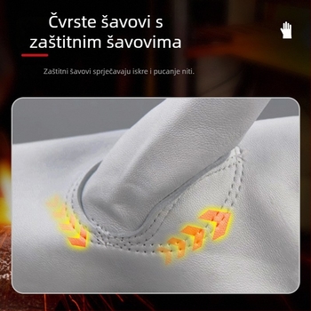 GHN011 Kožne rukavice za zavarivanje od ovčje kože