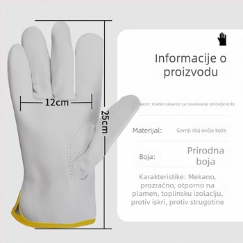 GHN011 Kožne rukavice za zavarivanje od ovčje kože