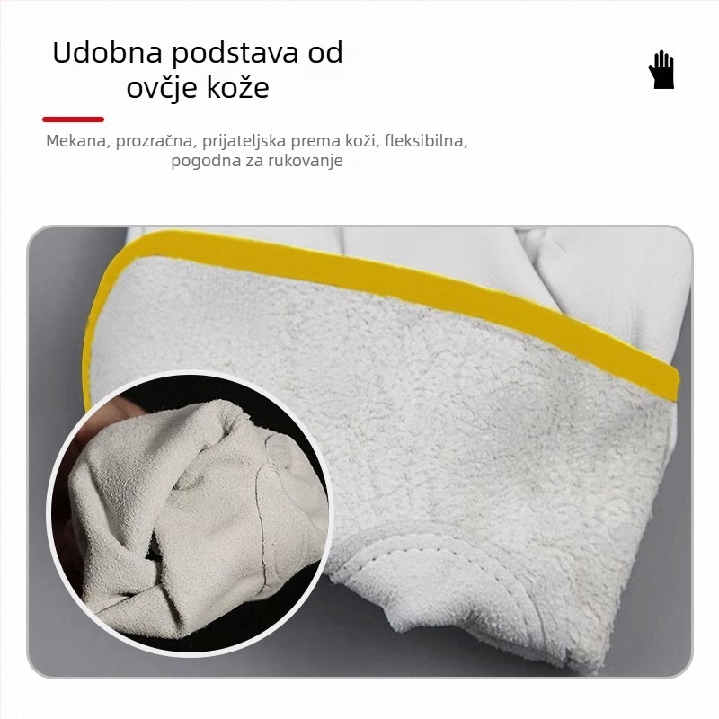 GHN011 Kožne rukavice za zavarivanje od ovčje kože