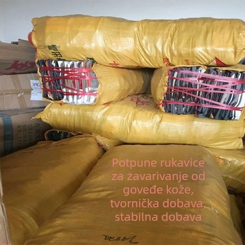 Chong Hing rukavice za zavarivanje od teleće kože, debele, otporne na visoke temperature, protiv rasprskavanja kovine, za električno zavarivanje