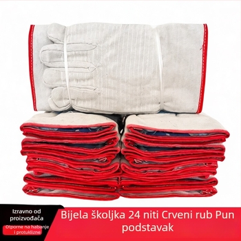 Platnene rukavice za zavarivanje, za građevinske radove, 90 g