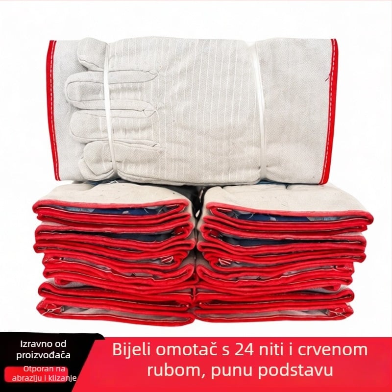 Platnene rukavice za zavarivanje, za građevinske radove, 90 g