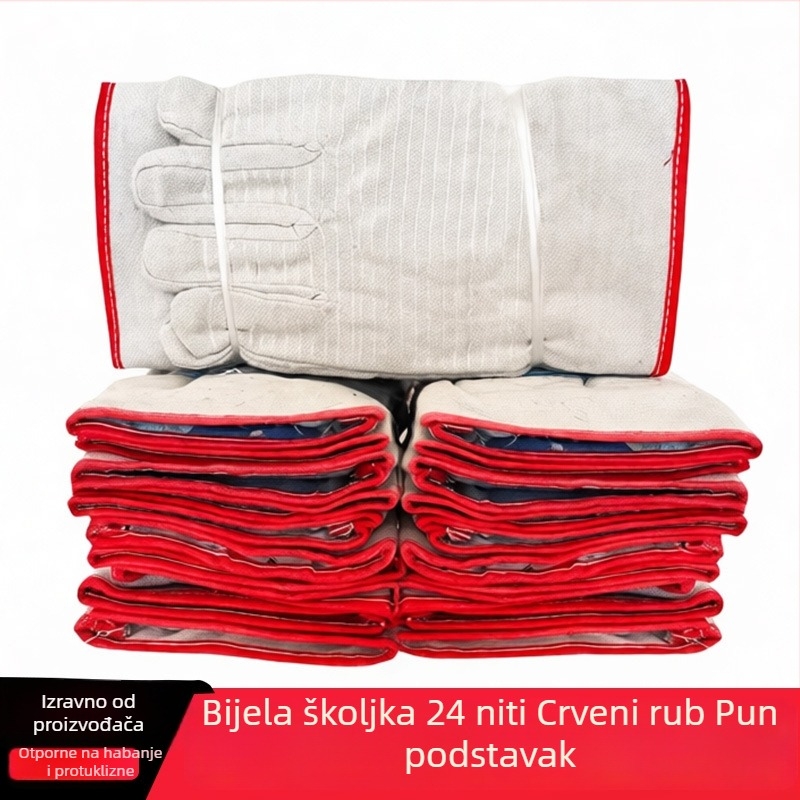 Platnene rukavice za zavarivanje, za građevinske radove, 90 g