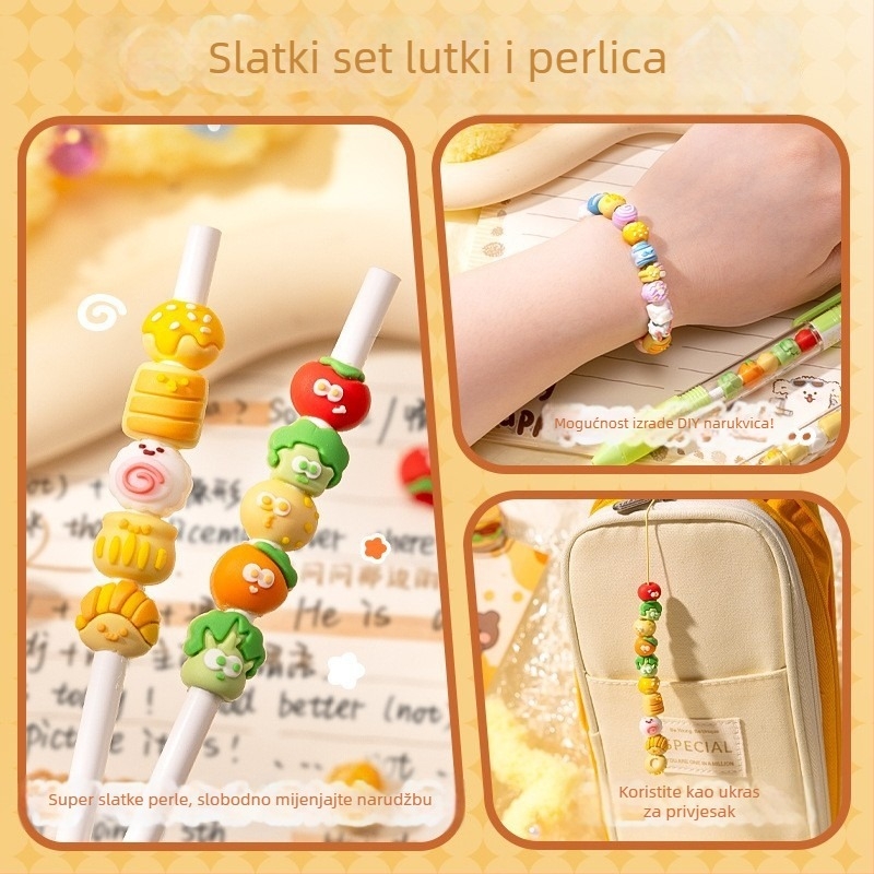 Kaba bear String Pen gel olovka, plastično kućište, neizbrisiva, vrh: drugi materijali.