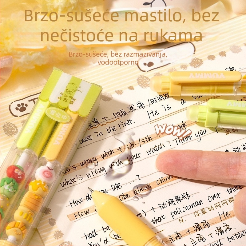 Kaba bear String Pen gel olovka, plastično kućište, neizbrisiva, vrh: drugi materijali.