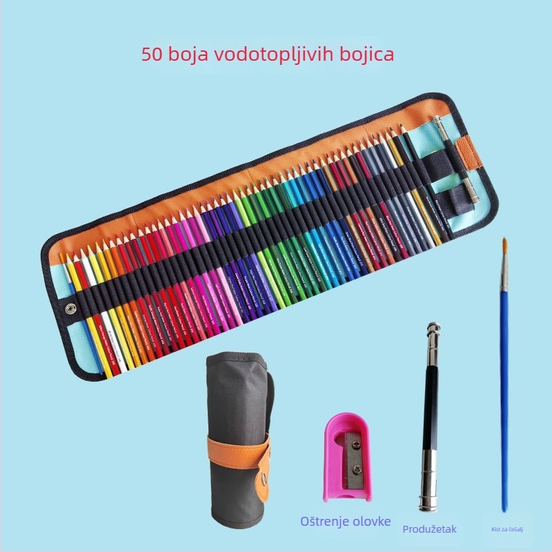 Jiajun Drveni šesterokutni set olovaka na bazi ulja