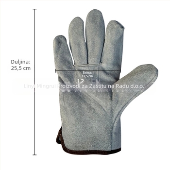 Mingrui rukavice za zavarivanje – koža krave split, izolirane i otporne na trošenje