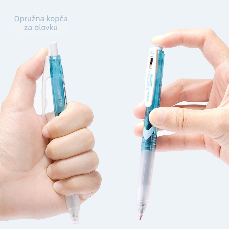 Zebra JJZ33 gel pero s brzom sušenjem, crna tinta, mekani grip, klikni mehanizam