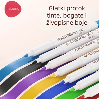 Manlong dječji marker za bijelu ploču, izbrisivi, netoksičan, plastično kućište, model B220235487, pakiranje jednog komada
