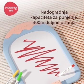 Manlong dječji marker za bijelu ploču, izbrisivi, netoksičan, plastično kućište, model B220235487, pakiranje jednog komada