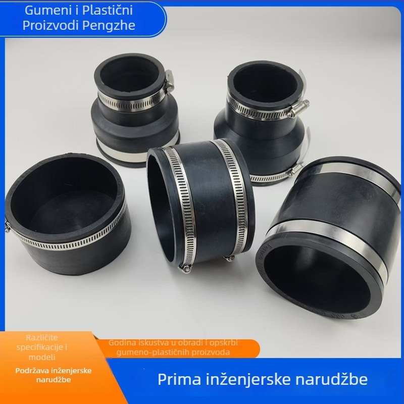 Fleksibilna gumena meka spojnica za vodovodne cijevi (Brand: Pengzhe; Porijeklo: Hebei; Proizvođač: Hebei; Materijal: Guma; Kategorija: Mehanički hardverski plastični dijelovi)