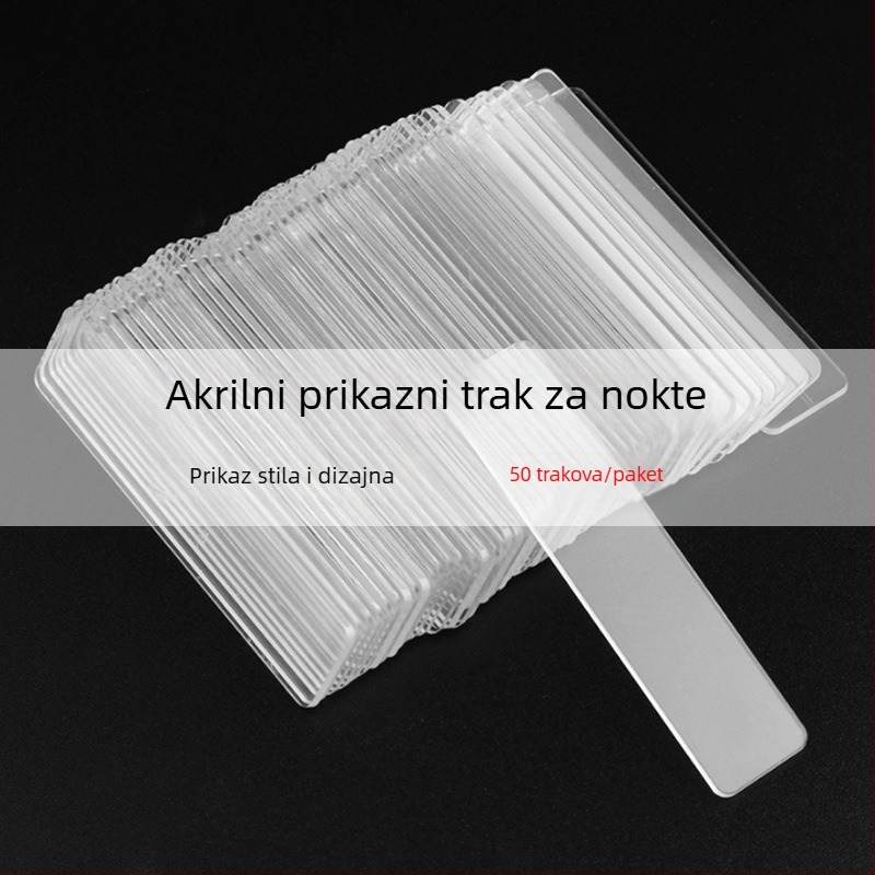 Lijepilo za nokte za manikuru, dvostrano, prozirno, bez tragova, 1 kom, domaća marka