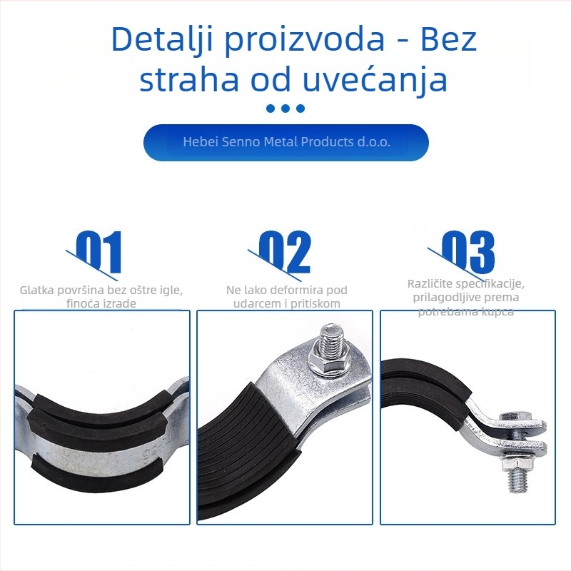 Sennuo O-oblik skup cijevi, galvanizirani prsten – dodatak otporan na potres