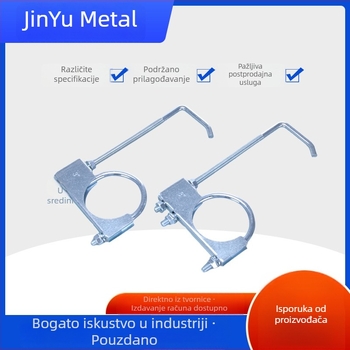 Galvanizirane stezaljke za ispušne cijevi, stezaljke u obliku slova 7, završne cijevi od nehrđajućeg čelika 304