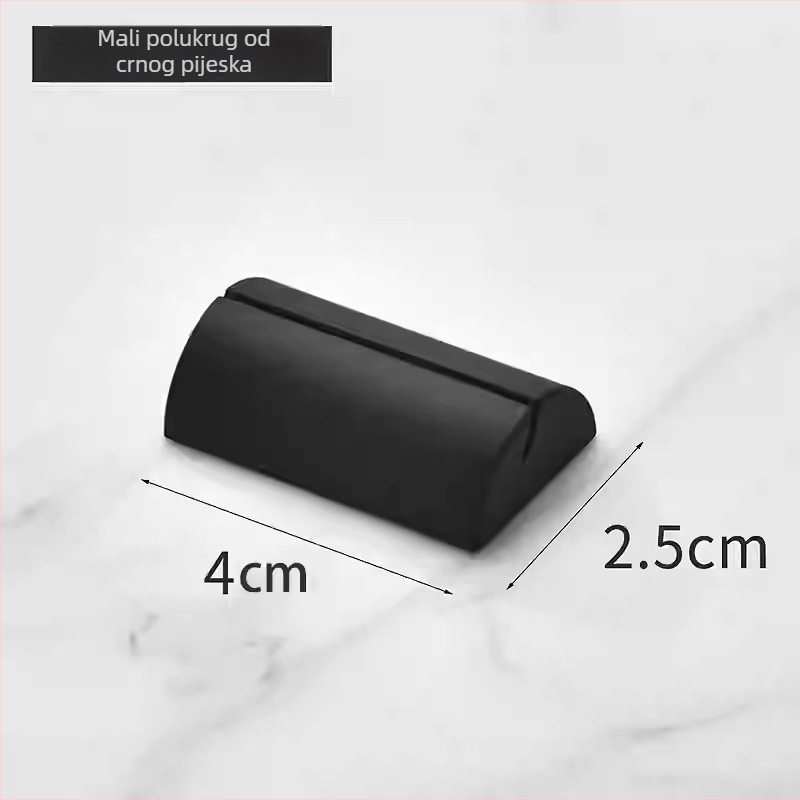 Držač menija za hotel od nehrđajućeg čelika – vertikalni prikaz, model 9580, držač kartica za stol i vizitke