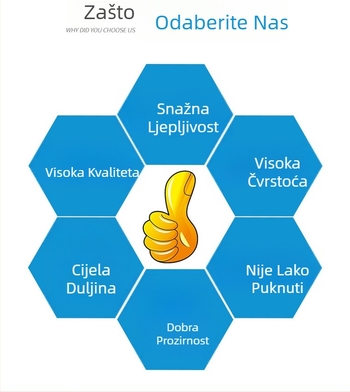 Ljepljiva traka za strojeve za zatvaranje kutija | BOPP podloga | 52 μm debljina | ekološki prihvatljivo ljepilo