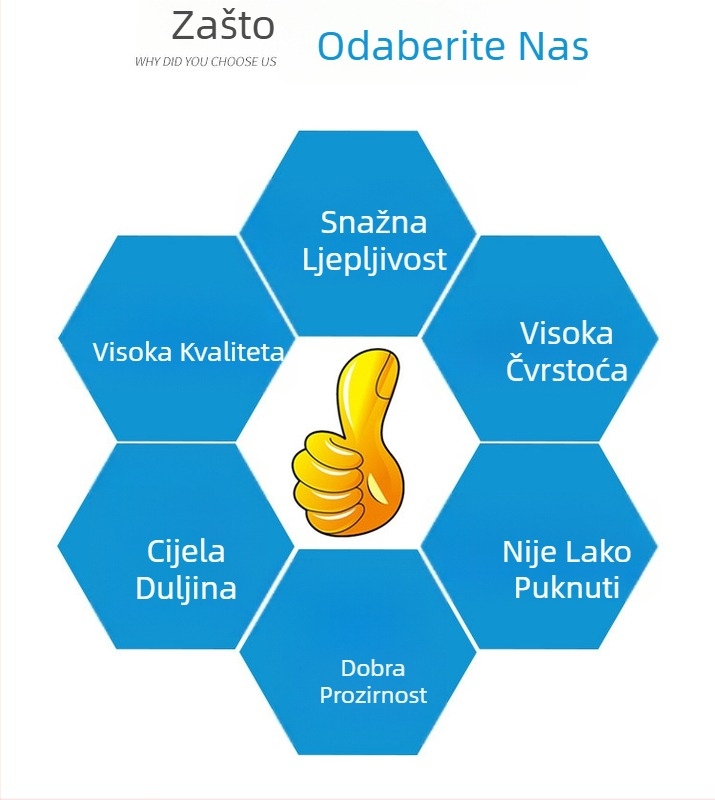 Ljepljiva traka za strojeve za zatvaranje kutija | BOPP podloga | 52 μm debljina | ekološki prihvatljivo ljepilo