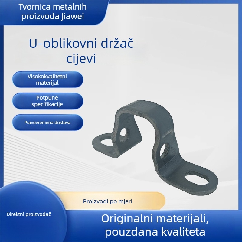 Spon za cijevi u obliku U, spon za četvrtaste cijevi i četvrtaste kutne nosače, debele U-oblike pričvrsnice