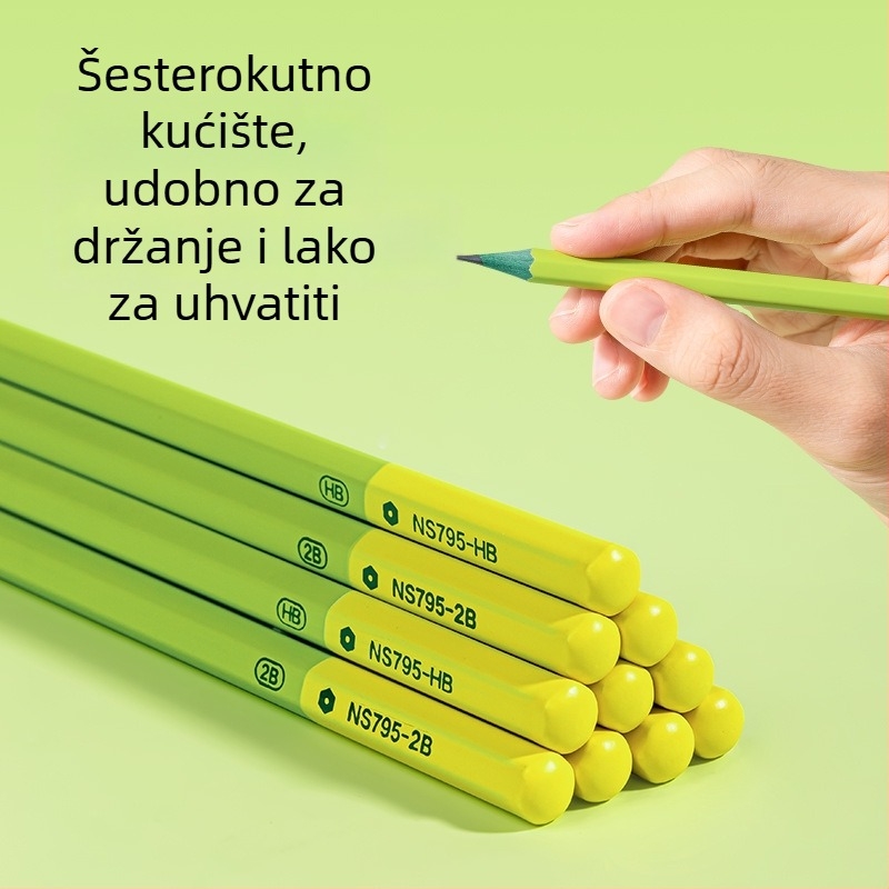 Drvena HB/2B olovka za osnovnoškolce – pisanje i crtanje (Marka: Deli; Olovo: HB/2B; Materijal: Drvo; Namjena: Pisanje i crtanje)