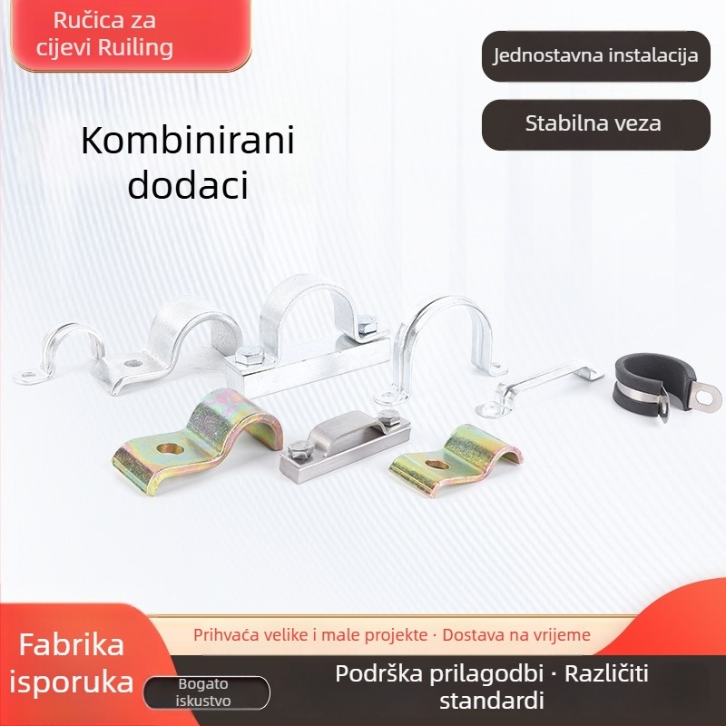 ojačane cijevne stezaljke i napete stezaljke – kombinirani dodaci za stezaljke cijevi, marka Ruilong, širok raspon primjene