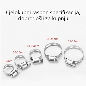Spona za crijeva i cijevi, zaključavajuća, čelik, polirana površina, model 5888
