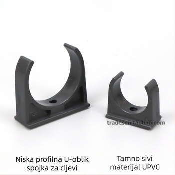 PVC U-oblik klamps za cijevi za vodovodnu cijev, sa sedlovim dizajnom