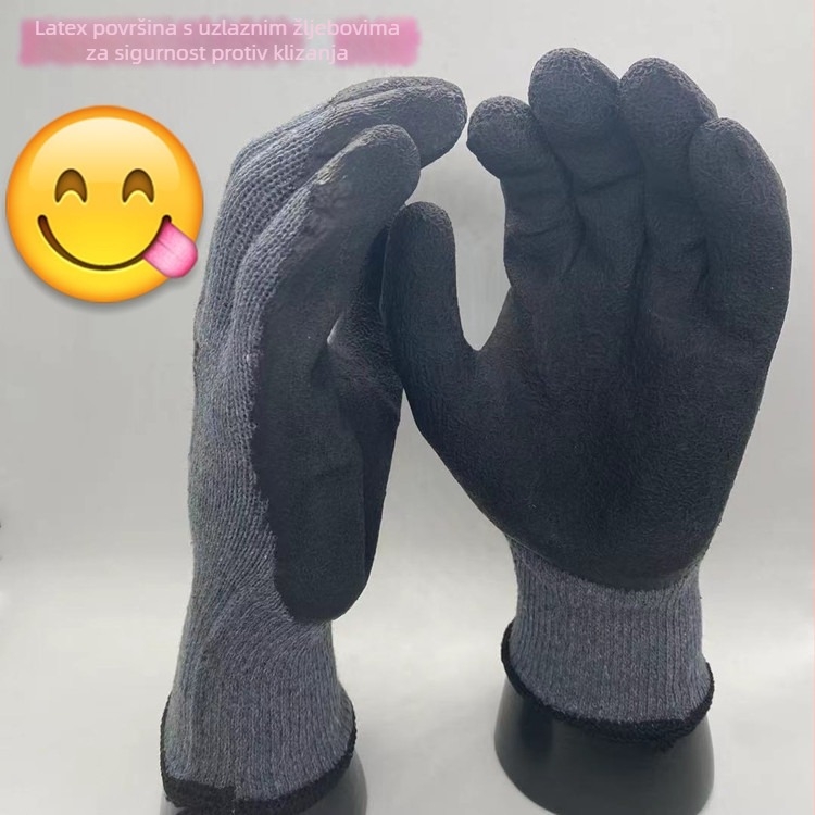 Radne rukavice – Protuklizne, Protiv rezanja, Otporne na habanje, 550 g, Za gradilišta